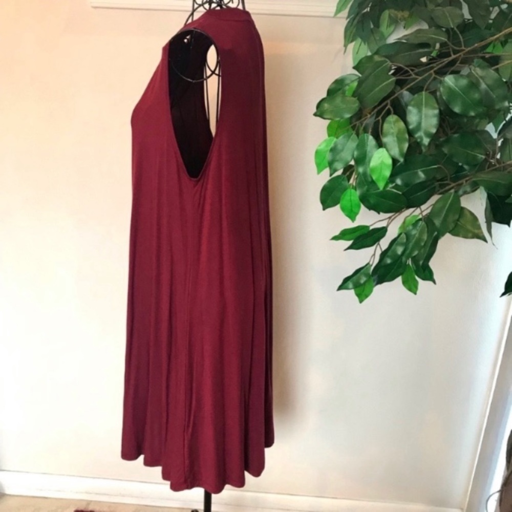 Renee C. Bamboo Fiber Sleeveless Crew Neck Dress - Picture 5 of 8